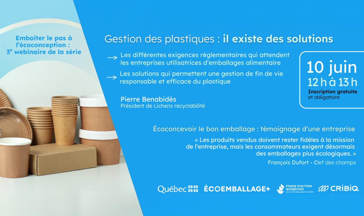 Webinaire | Emboiter le pas à l'écoconception : 3e webinaire de la série